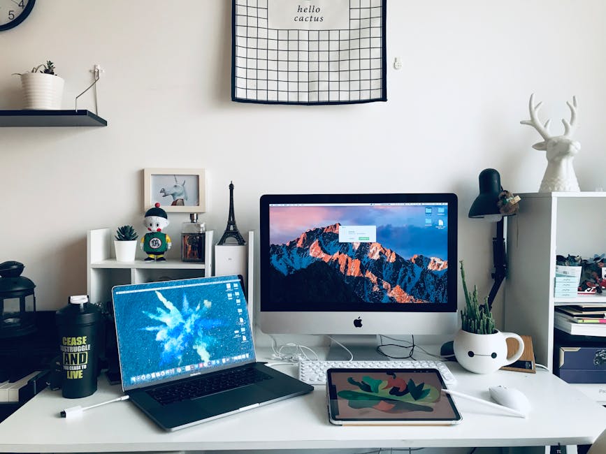 espacio de oficina en casa organizada y funcional