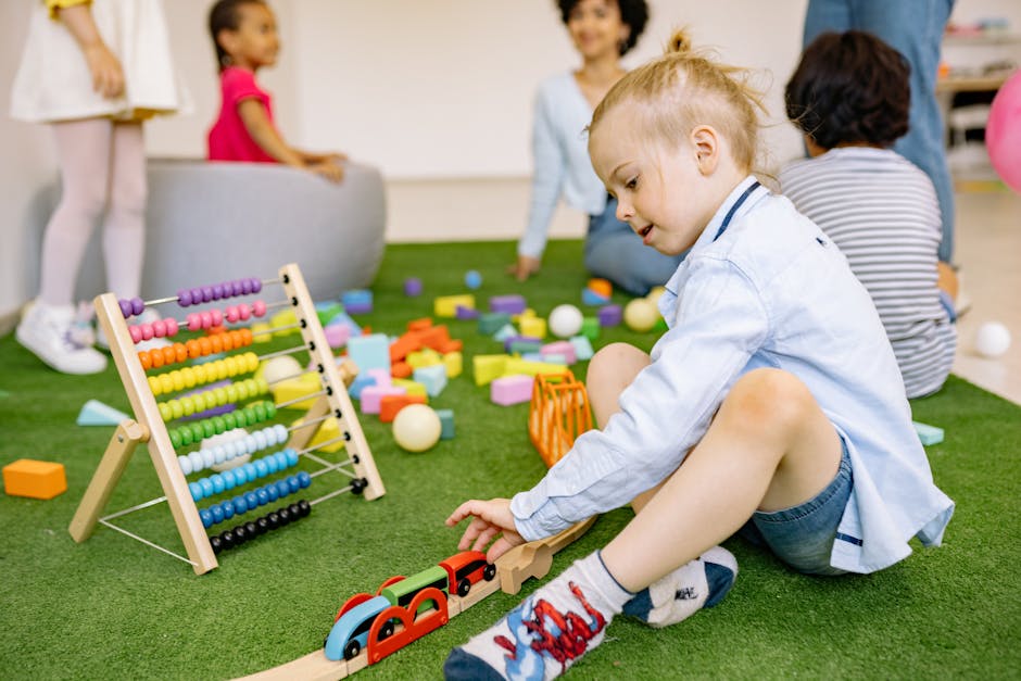 Ideas de soluciones de orden para áreas de juegos pequeñas infantiles