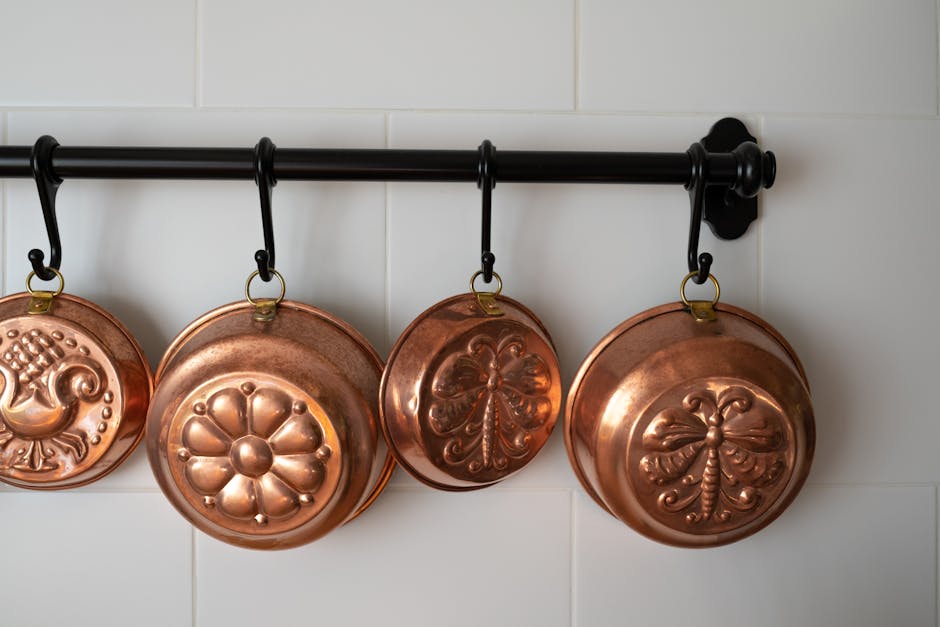 Ideas para ordenar ollas y sartenes con ganchos